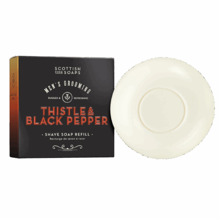 Thistle & Black Pepper Shave Soap Refill 100g